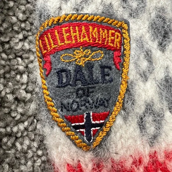 Vintage 1994 Dale of Norway Lillehammer wool sweater gray size S RARE - Picture 4 of 8